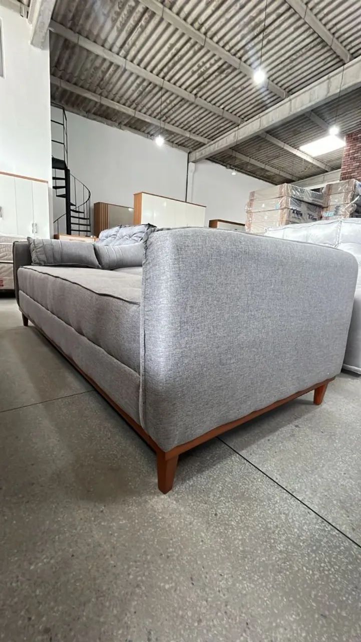 Sofá Cama Tecido Linho LUXO Em Promoção! - Foto 3