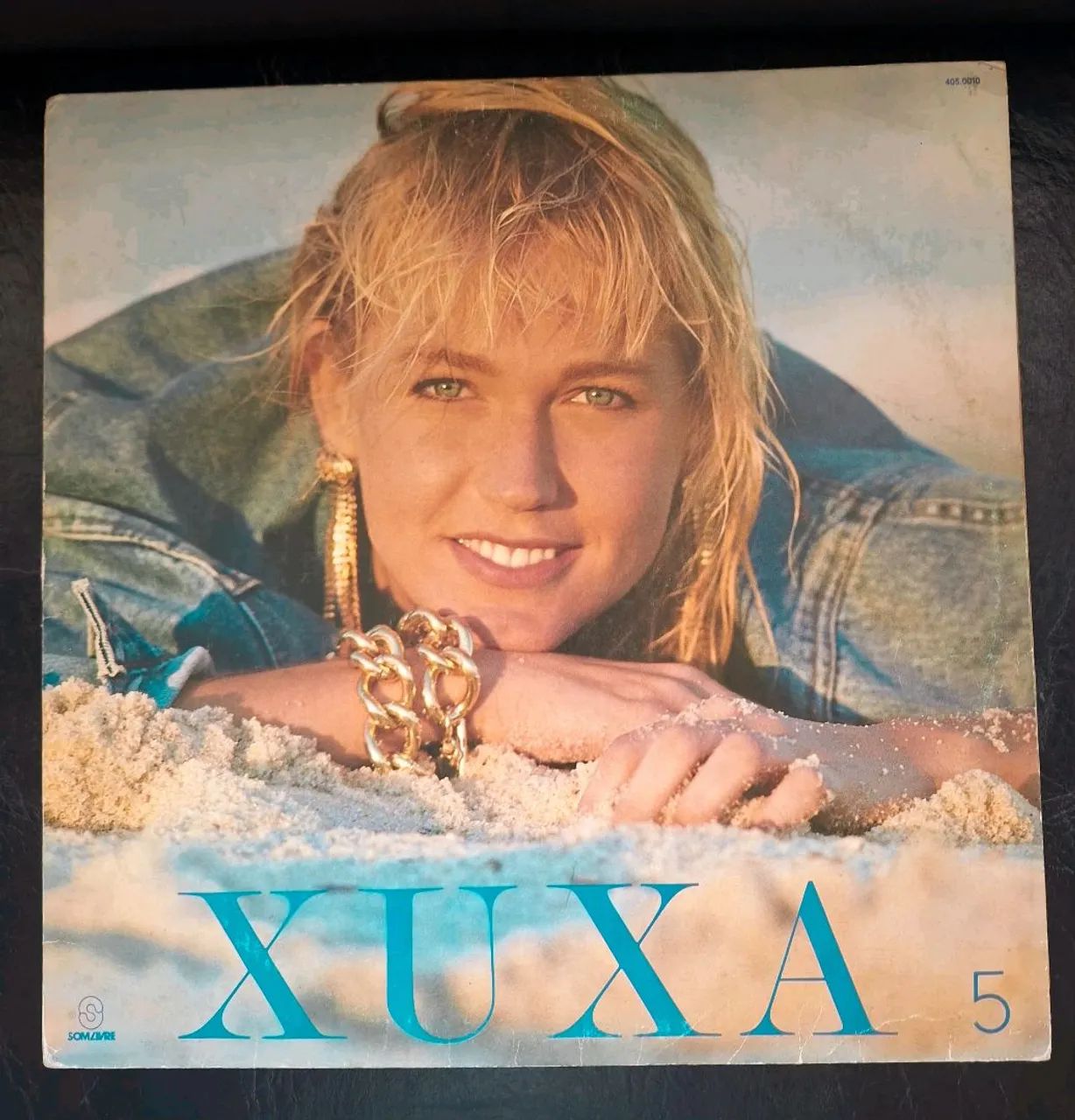 Disco vinil Xuxa 5 com encarte + cartão postal