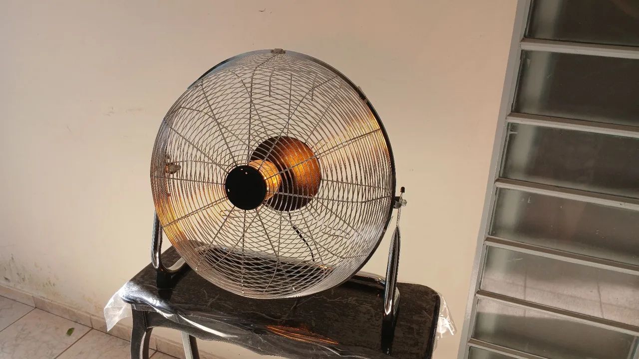 Luminária ventilador cromado  - Foto 2