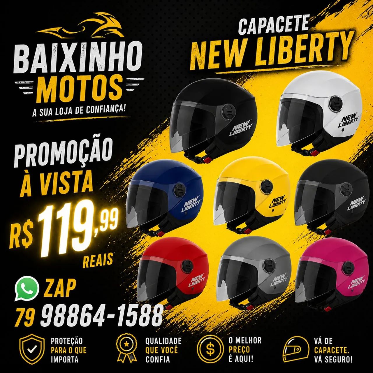 Capacete New Liberty 