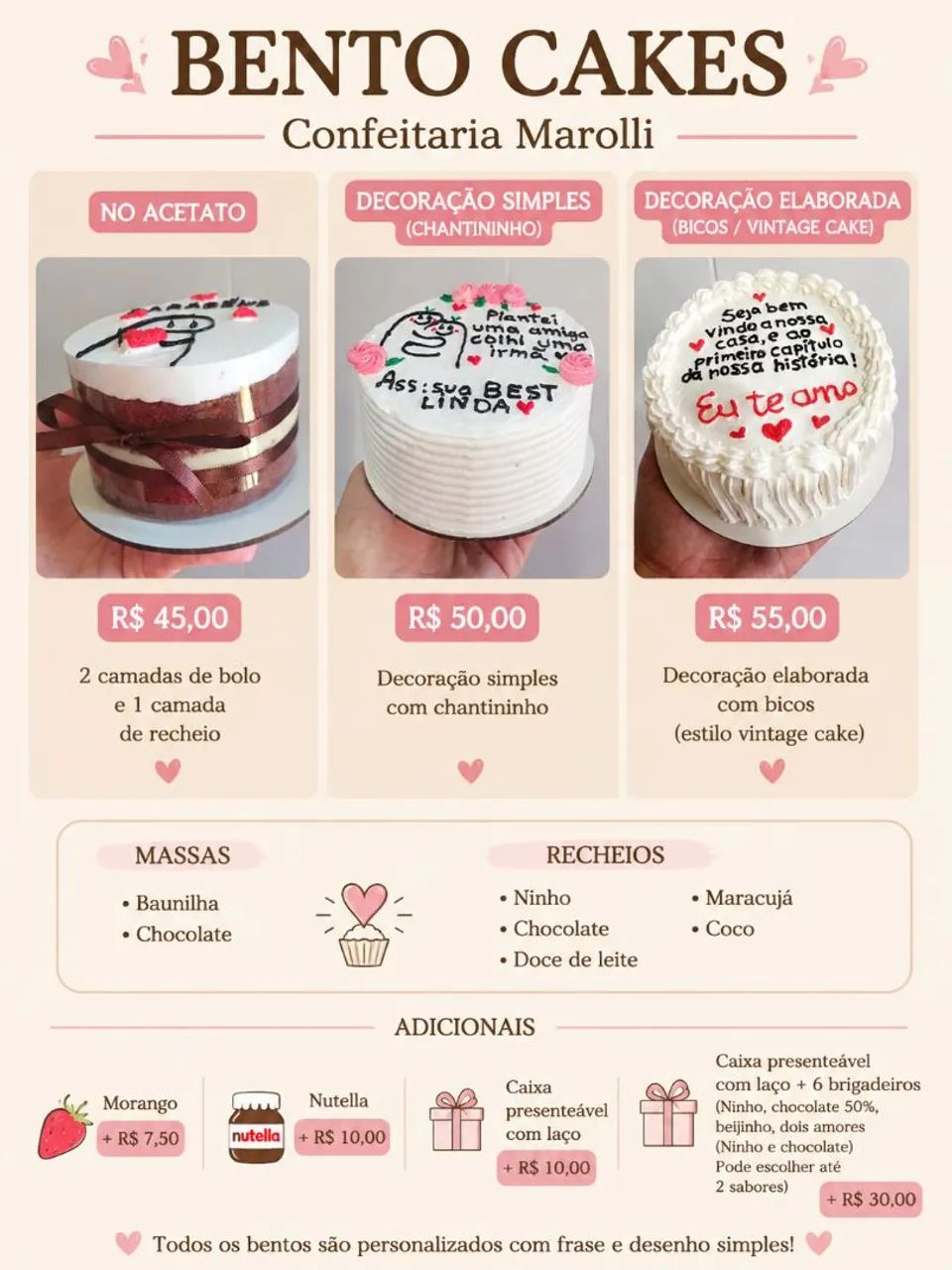 Bento Cake personalizavel  - Foto 4