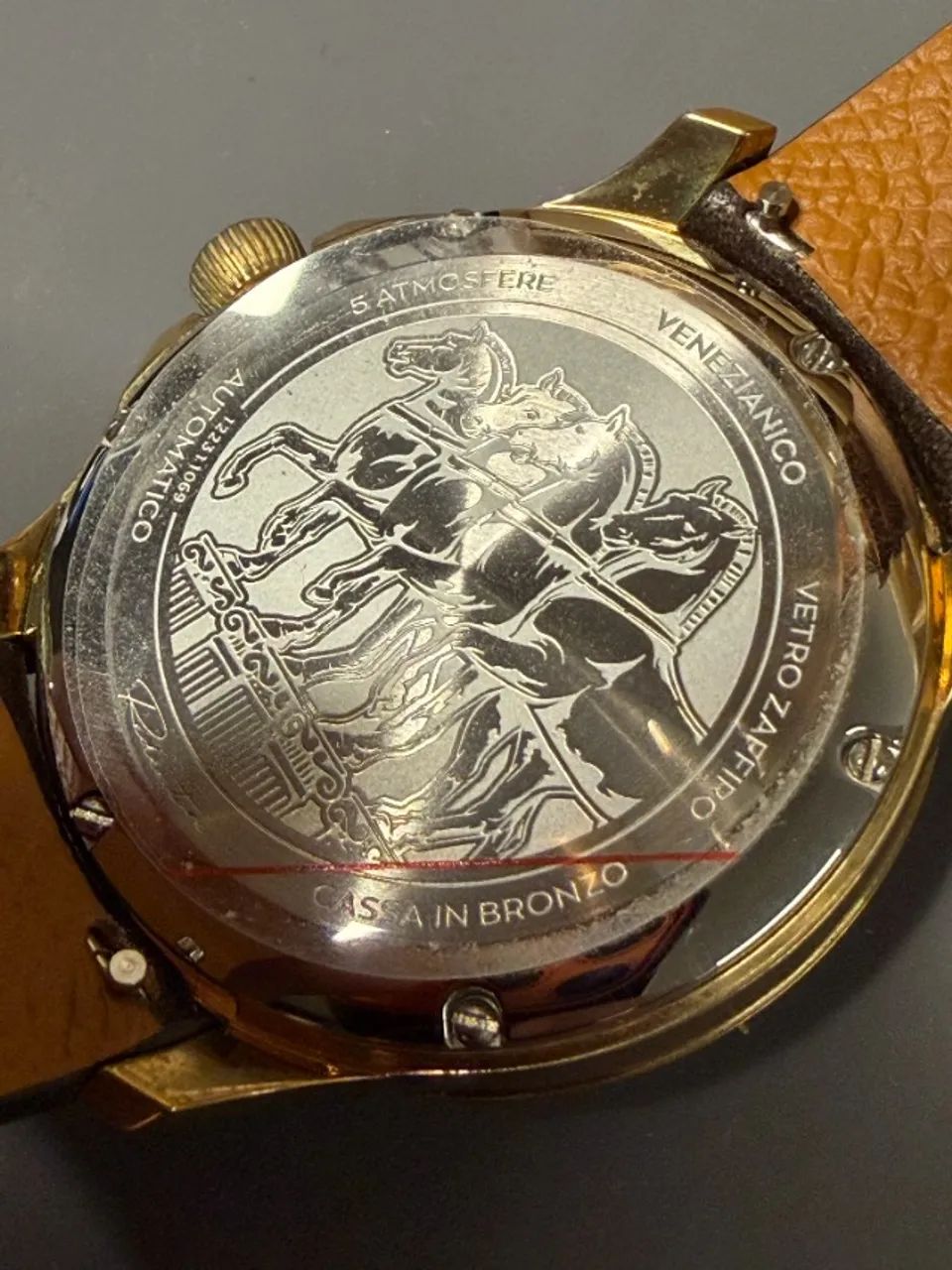 Relógio Venezianico Redentore Bronzo 40mm - Foto 4