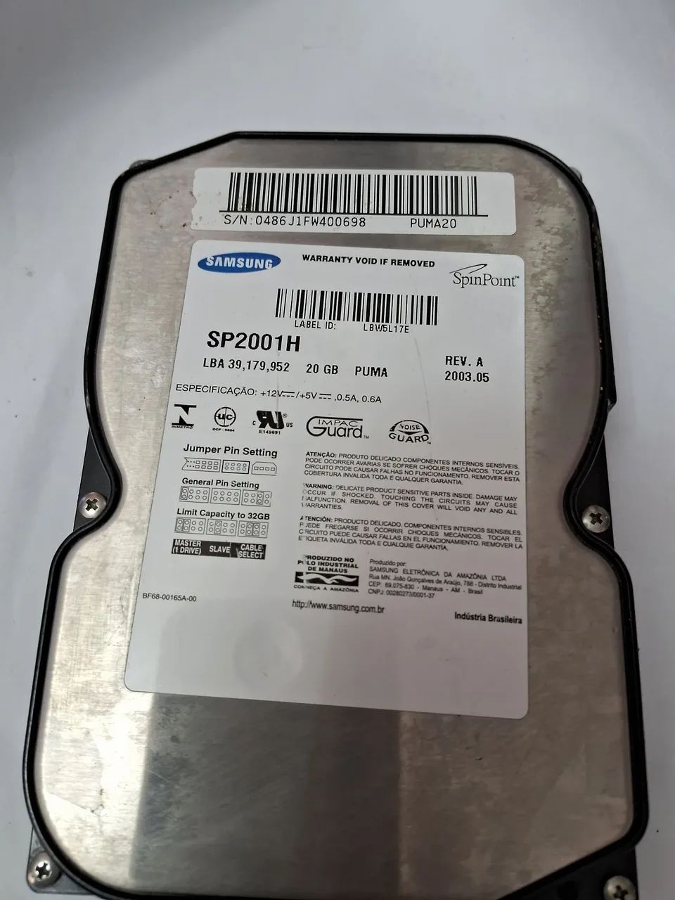 Hd Samsung Ide 20g