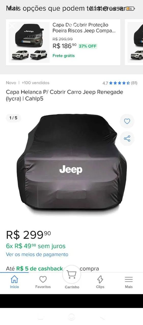 Capa jeep Renegade  - Foto 2