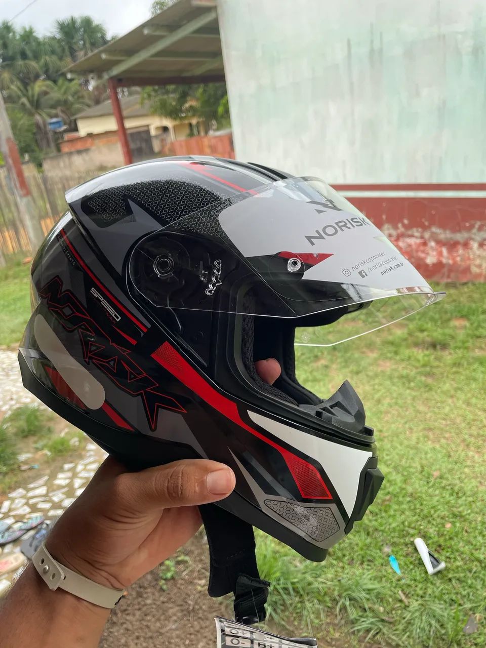 Capacete Norisk Razor Laranja  - Foto 2