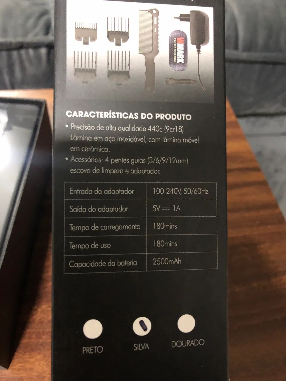 Máquina corte cabelo profissional 