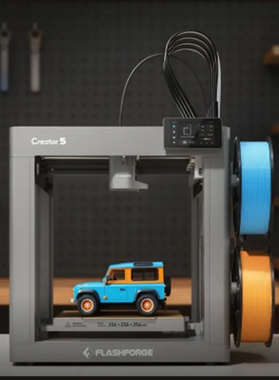 PRÉ-VENDA - Impressora 3D Flashforge Creator 5 - Alta Velocidade com 4 Cabeçotes Independe - Foto 3
