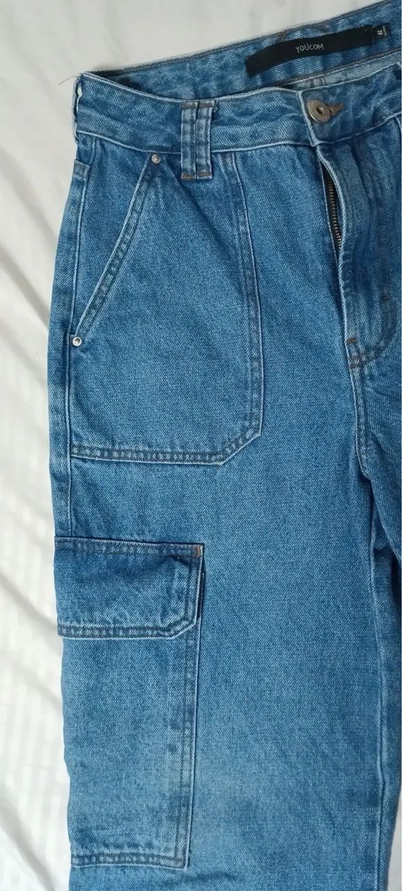 Calça Cargo Jeans Youcom  - Foto 3