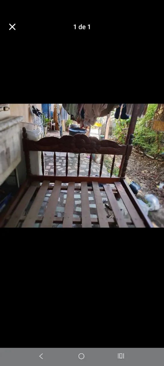 Cama de casal madeira