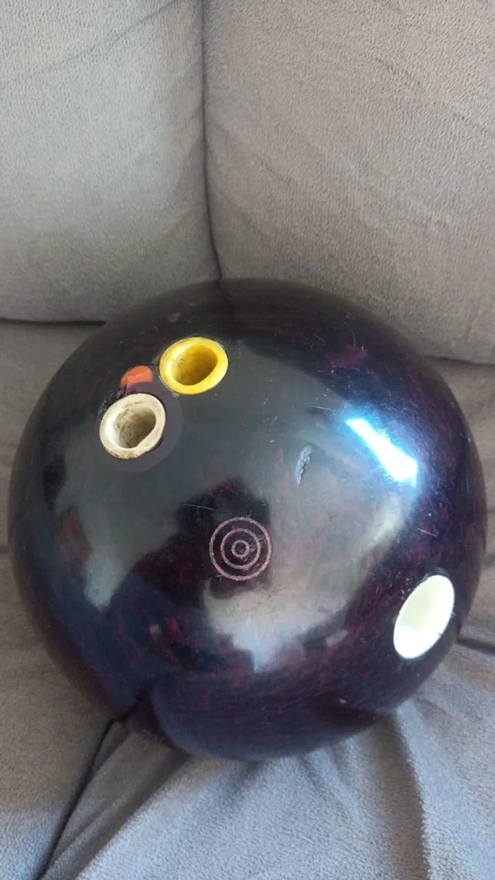 Antiga Bola Boliche Americana Ebonite Matrix