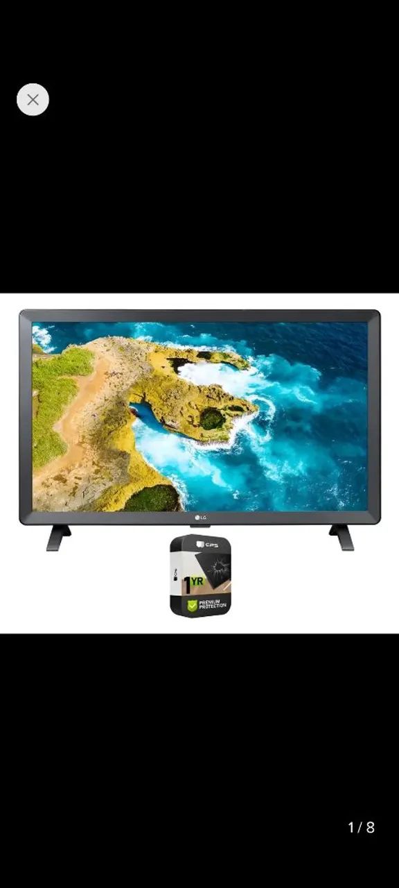 SMARTV 24 POLEGADAS LG COM CONTRLE E SUPORTE DE PAREDE NOVA