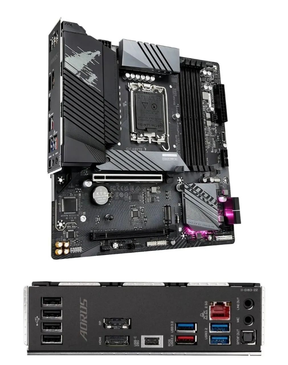 Placa Mãe B760m Aorus Elite 4x ddr5, LGA 1700 - Foto 3