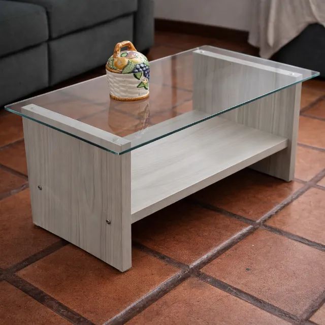 Mesa de Centro Sala Tampo vidro 