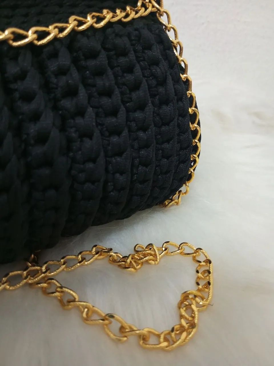 Mini bag em crochê  - Foto 4