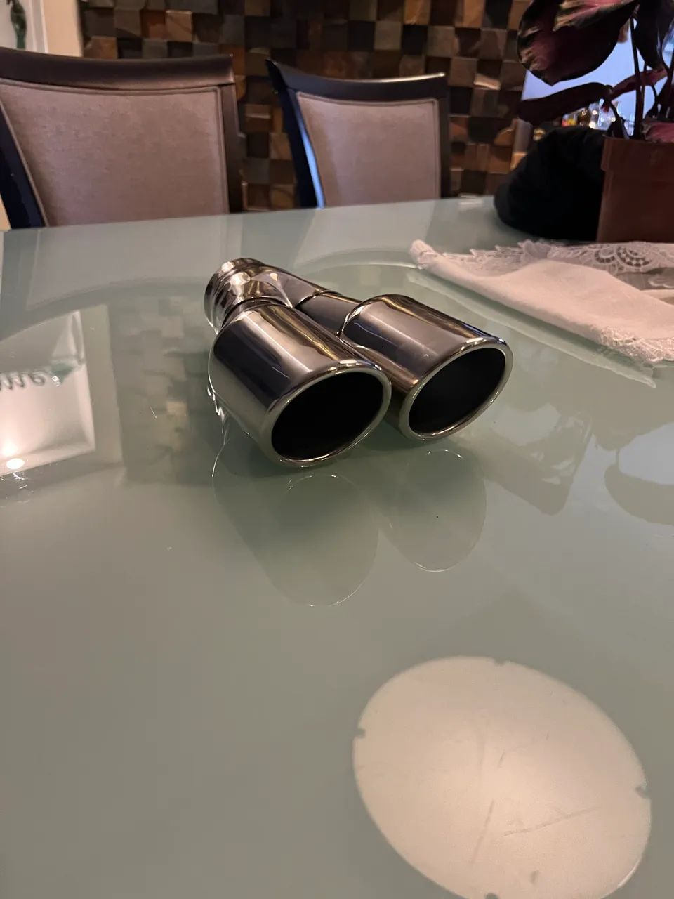 Ponteira Escapamento Inox Cromada 2,5 Polegadas