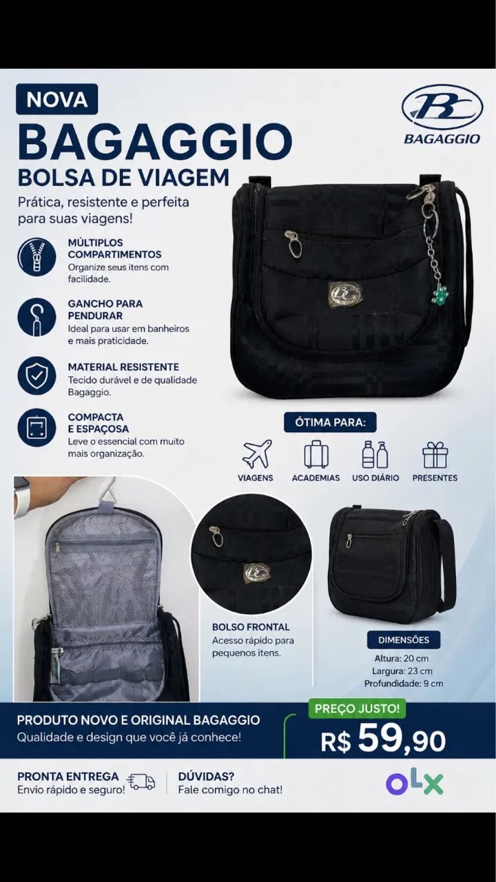 Bolsa bagaggio original (produto novo)