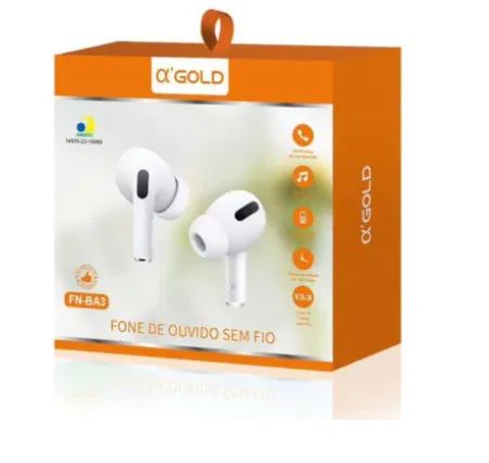 Fone De Ouvido Sem Fio Bluetooth A'GOLD FN-BA3 - Foto 2