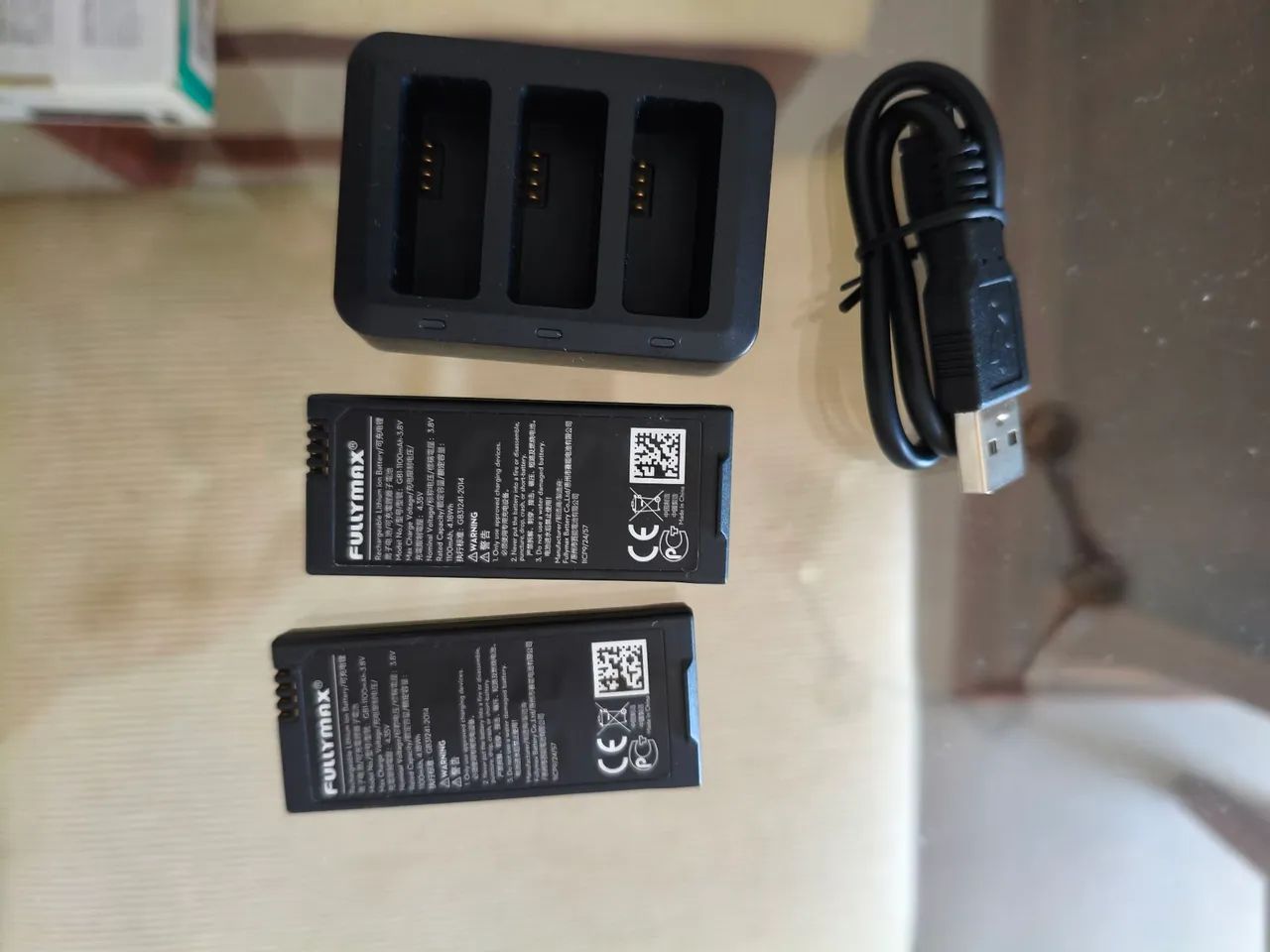 Bateria e carregador de drone