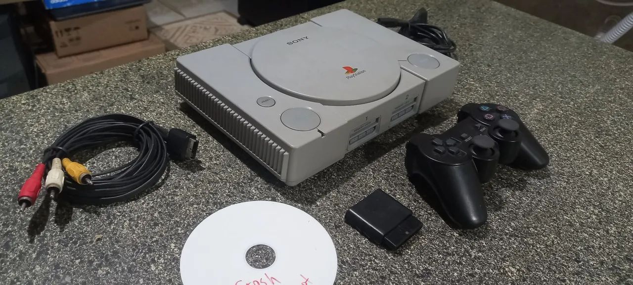 PS1 Fat destravado e funcionando tudo