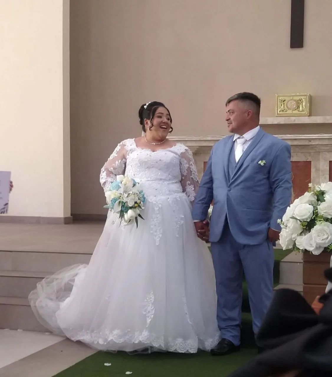 Vestido de noiva plus dizer, em perfeito estado. - Foto 4