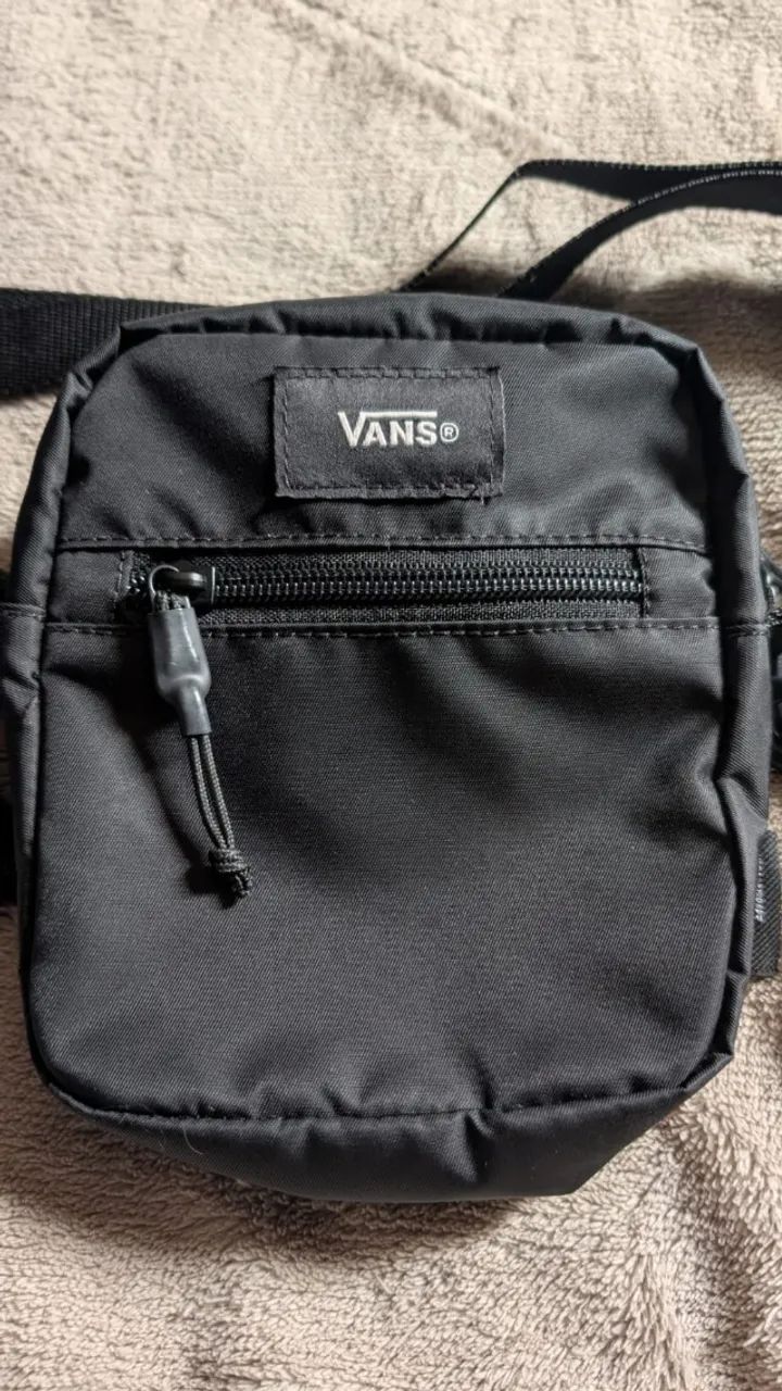 BOLSA VANS BAIL SHOULDER LX BLACK ? PRATICAMENTE NOVA