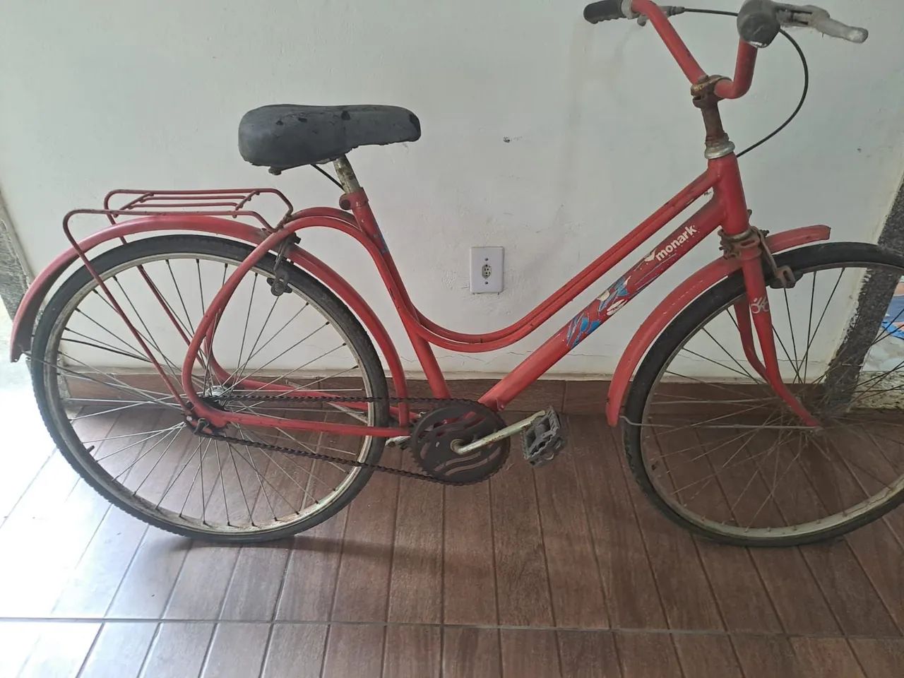 Bicicleta Monark Vintage Vermelha