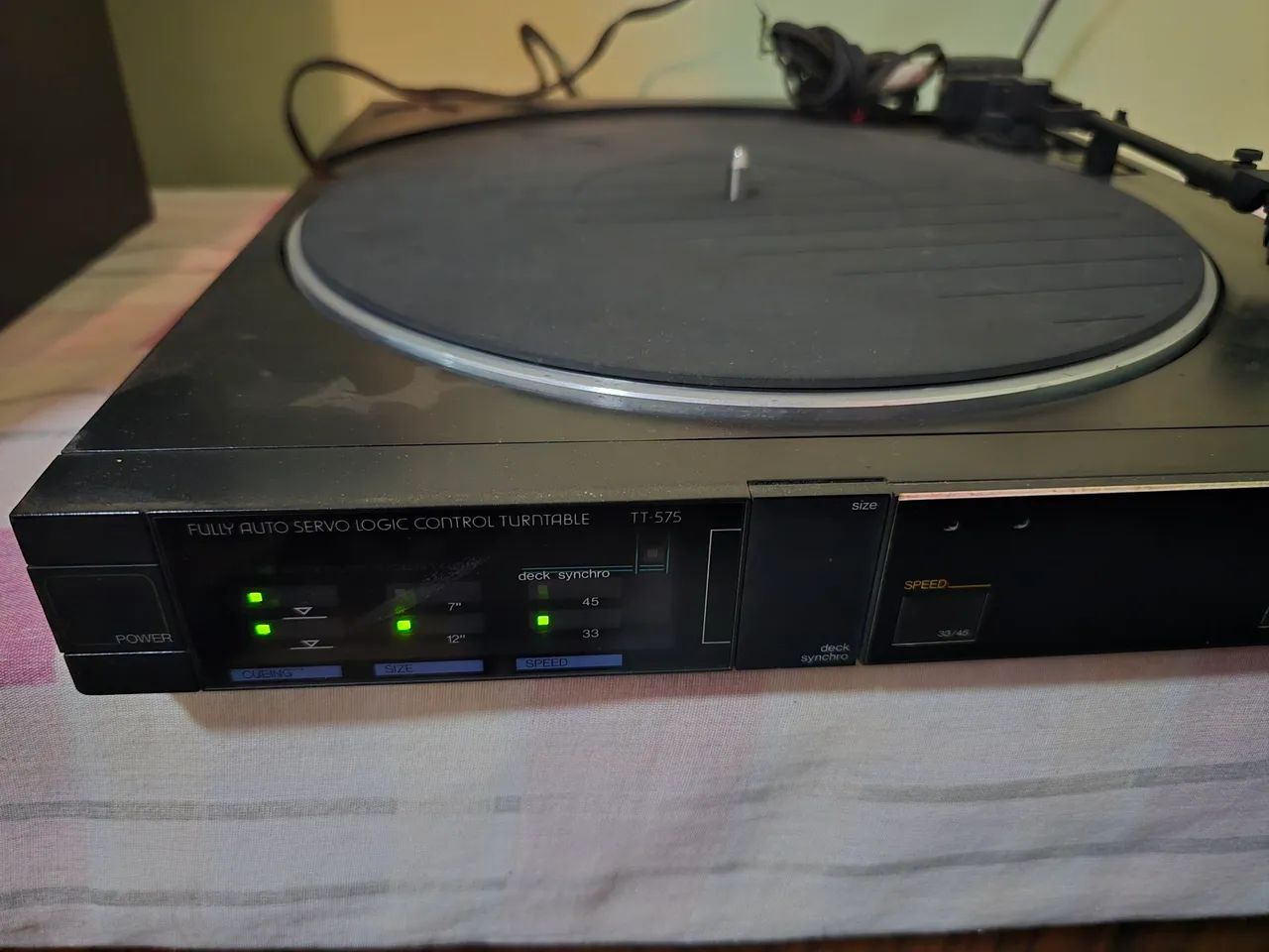 Toca disco gradiente TT-575 no estado para conserto 