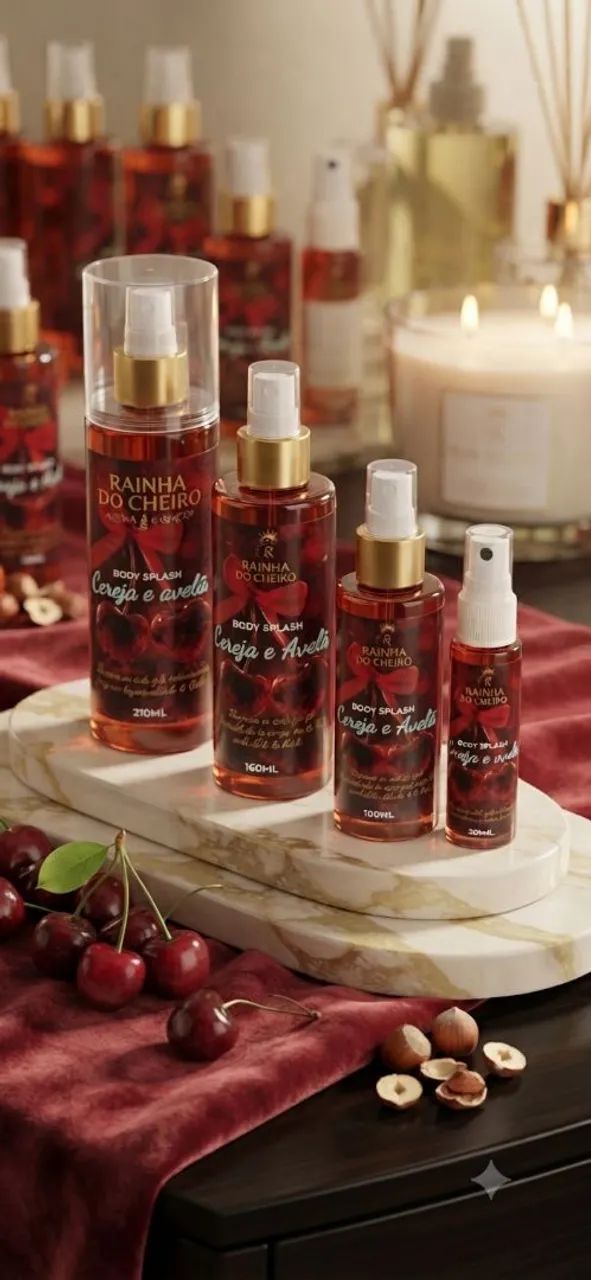 Body Splash Cereja e Avelã (210ml) 