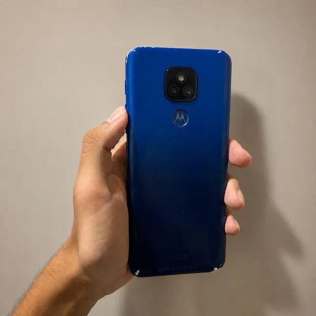Celular Moto E7 Plus com capinha e carregador - Foto 3