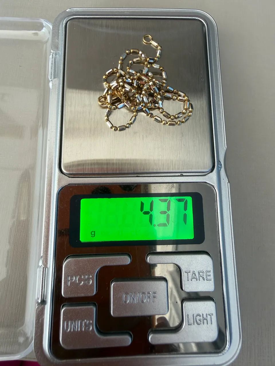 Corrente Ouro 18 k Canutilhos e Bolinhas - Foto 2