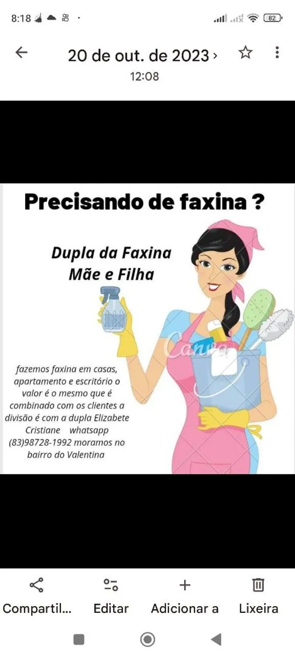 Faxina em dupla 