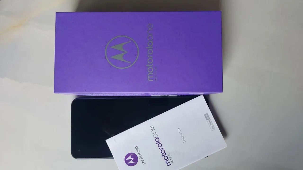Celular Motorola One Action Azul Denim