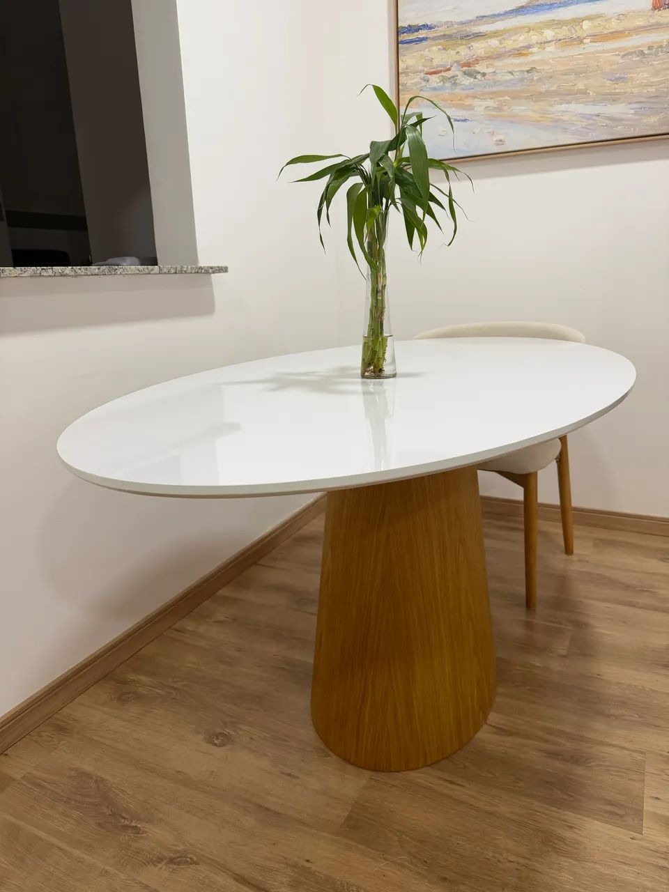 Mesa Oval 160x90 - Foto 3