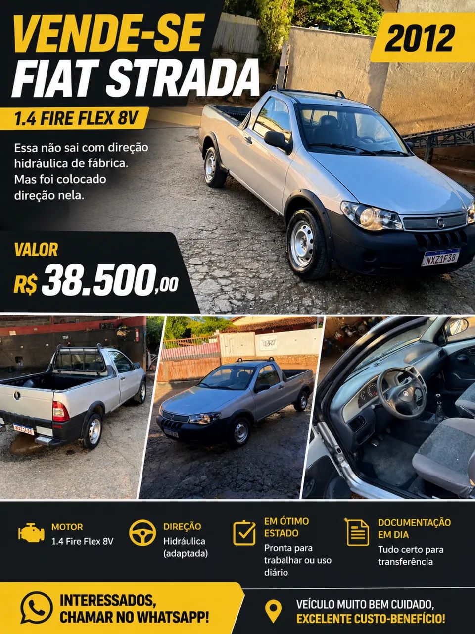 Fiat Strada 1.4 MPI Fire Flex 8V CS 2012 - Foto 2