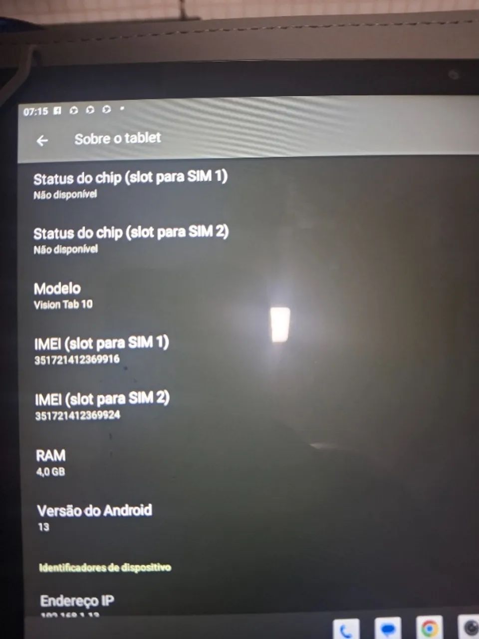 Tablet Vision tab 10 