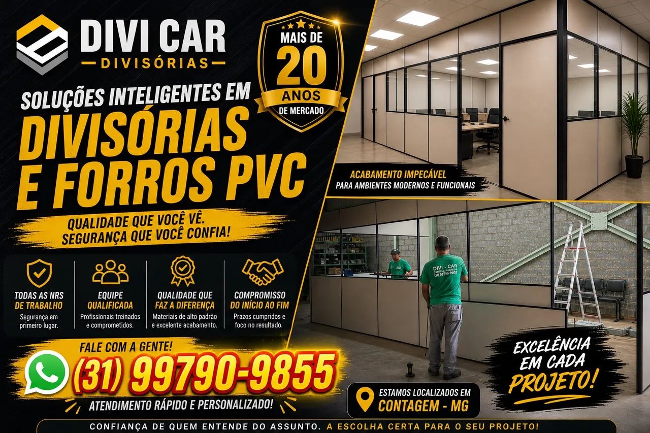 Divisórias e Forro PVC - Promoção