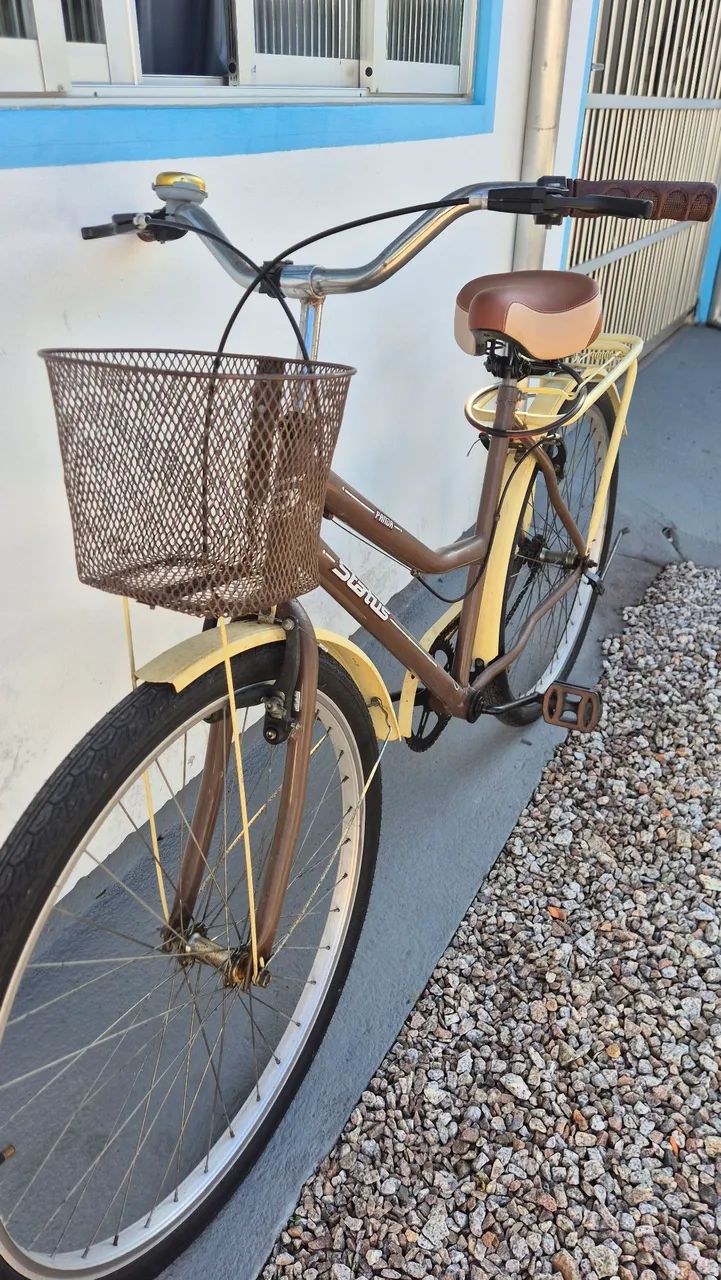 BICICLETA FEMININA COM CESTINHA ARO 26 - Foto 4