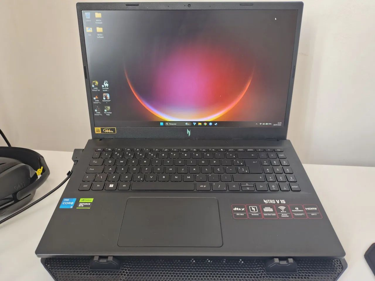 Notebook Acer NitroV15 com Rtx 4050 + Headset Logitech G435 - Foto 3