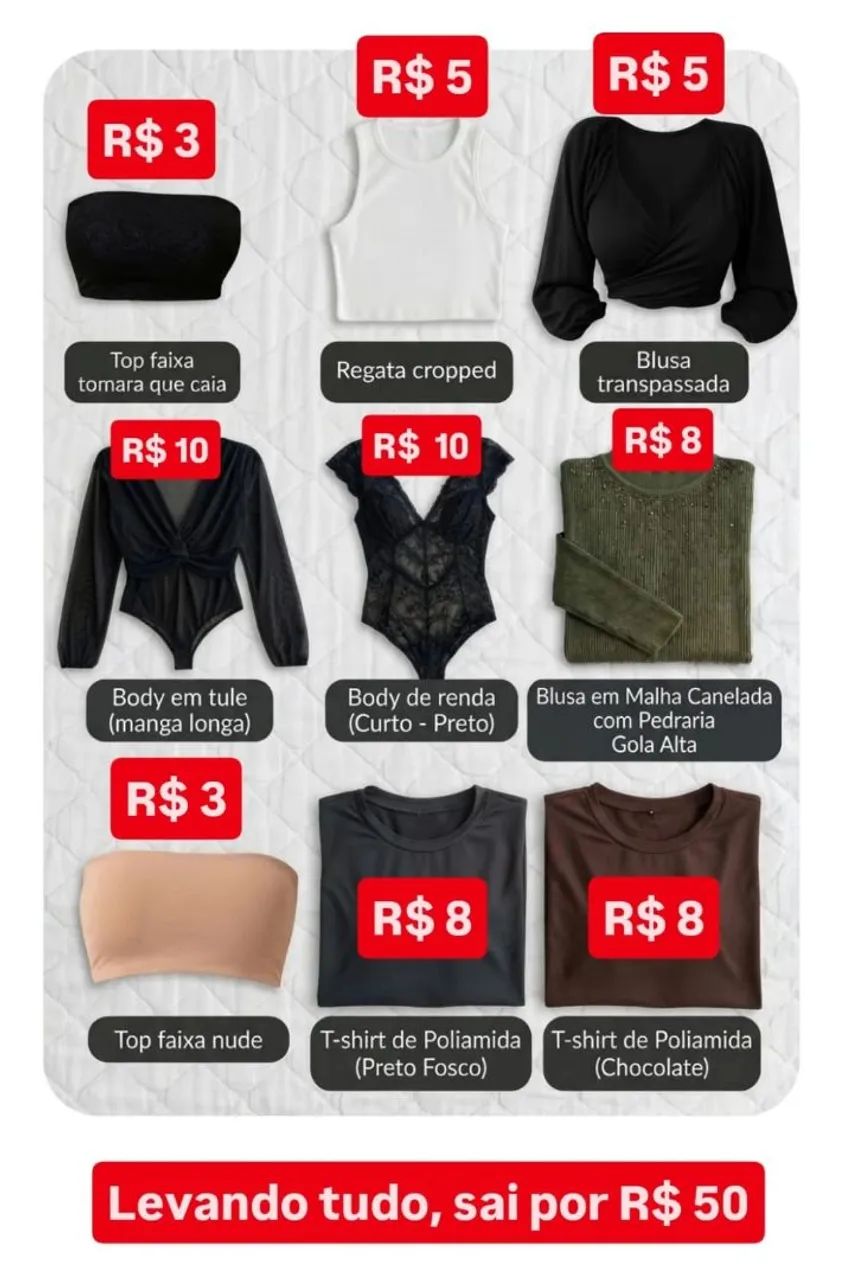 Blusas variadas