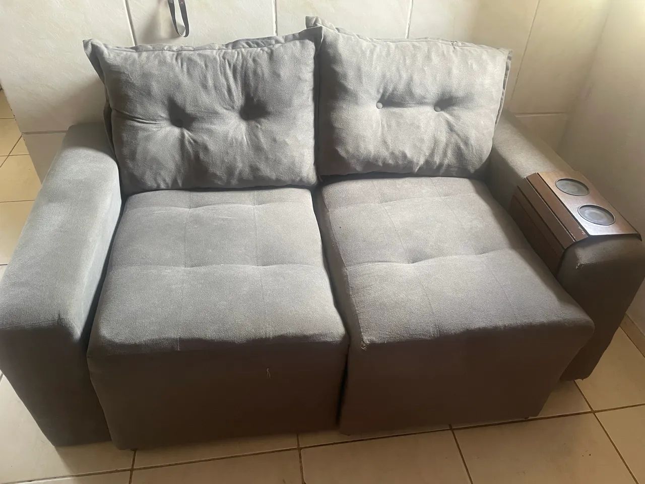 Sofá retrátil 2 lugares 