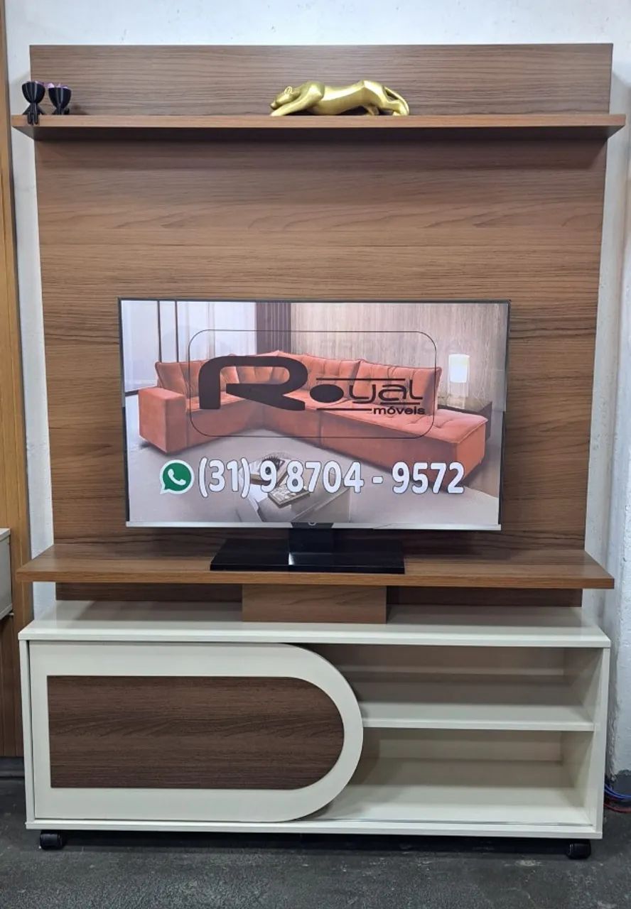 Home P/TVs Até 55 Polegadas 1.36M C/Rodizios. Produtos Novos Direto de Fábrica.