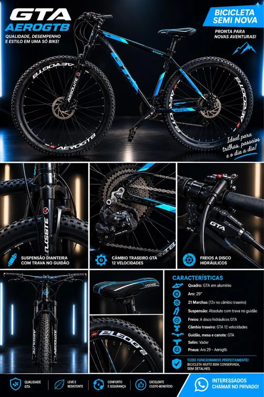 Bicicleta aro 29 GTA