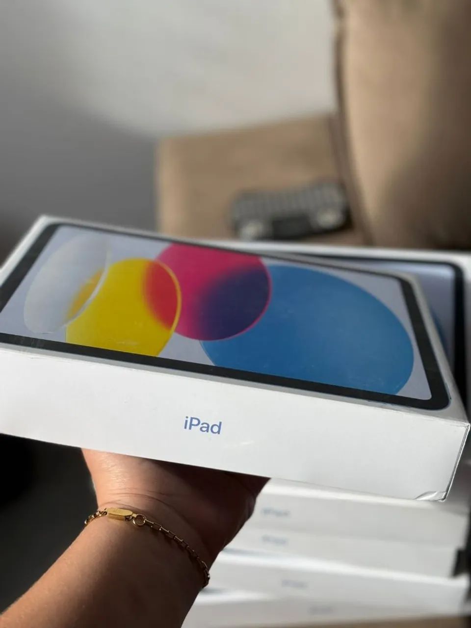 iPad 11 de 128GB azul lacrado com garantia de 1 ano.