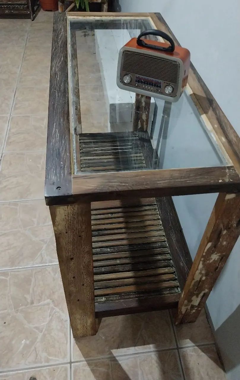 Aparador de madeira de demolição. - Foto 3