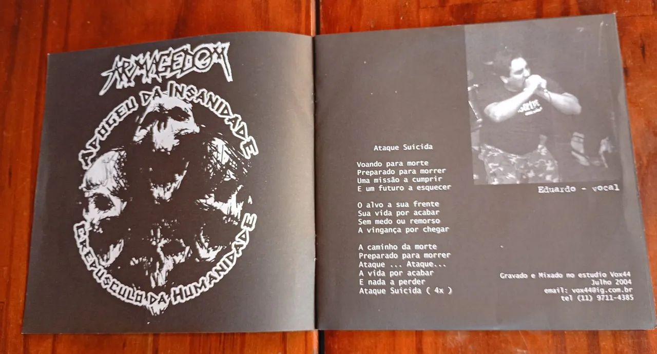 Vinil Armagedom - Apogeu da Insanidade / Crepúsculo da Humanidade Compacto 7 polegadas HC - Foto 5