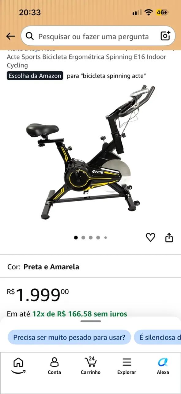 Bicicleta ergométrica Spinning Acte  - Foto 5