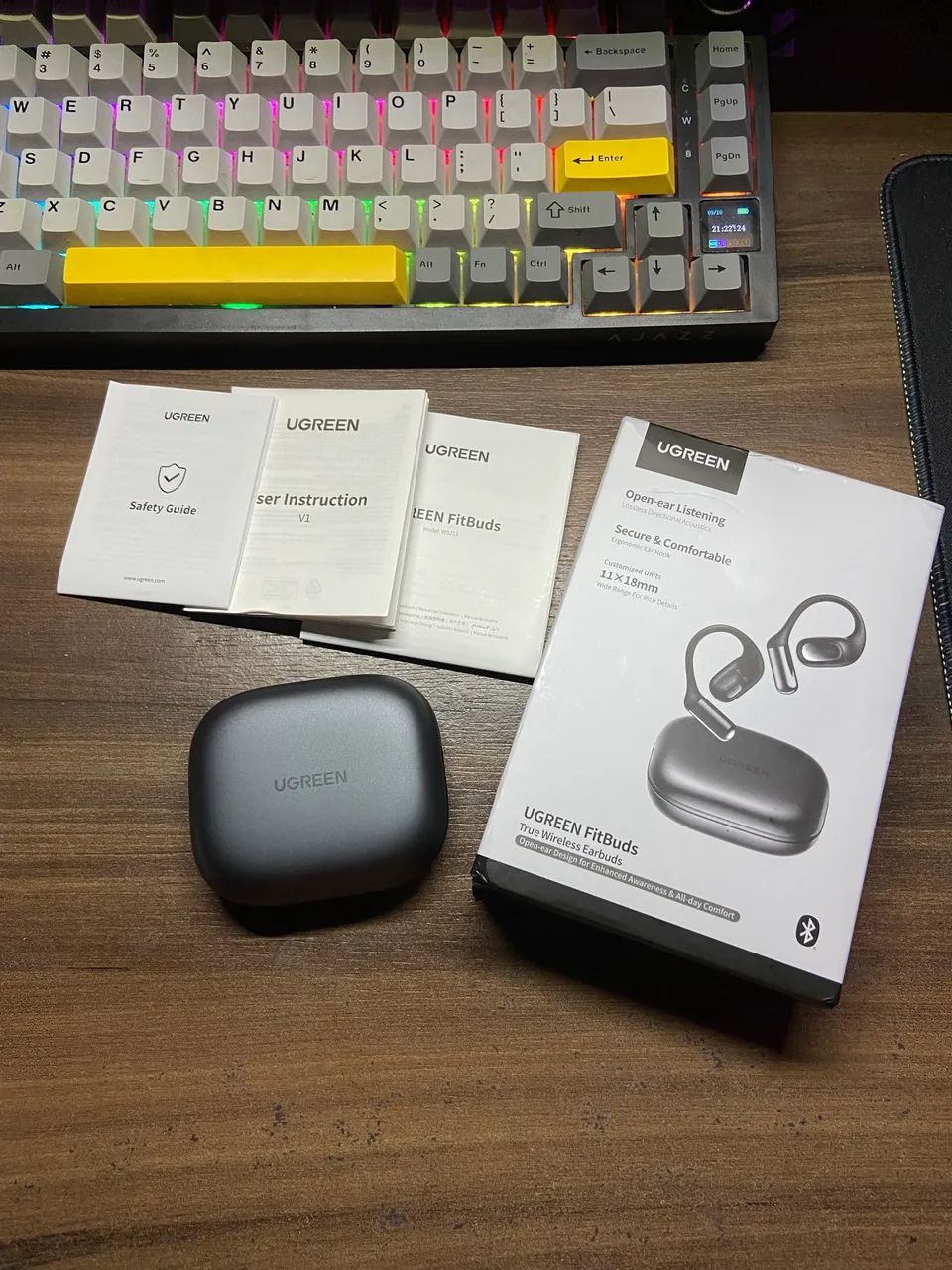 Fone Bluetooth UGREEN FitBuds (Design Open-Ear) - NOVO na Caixa - Foto 3