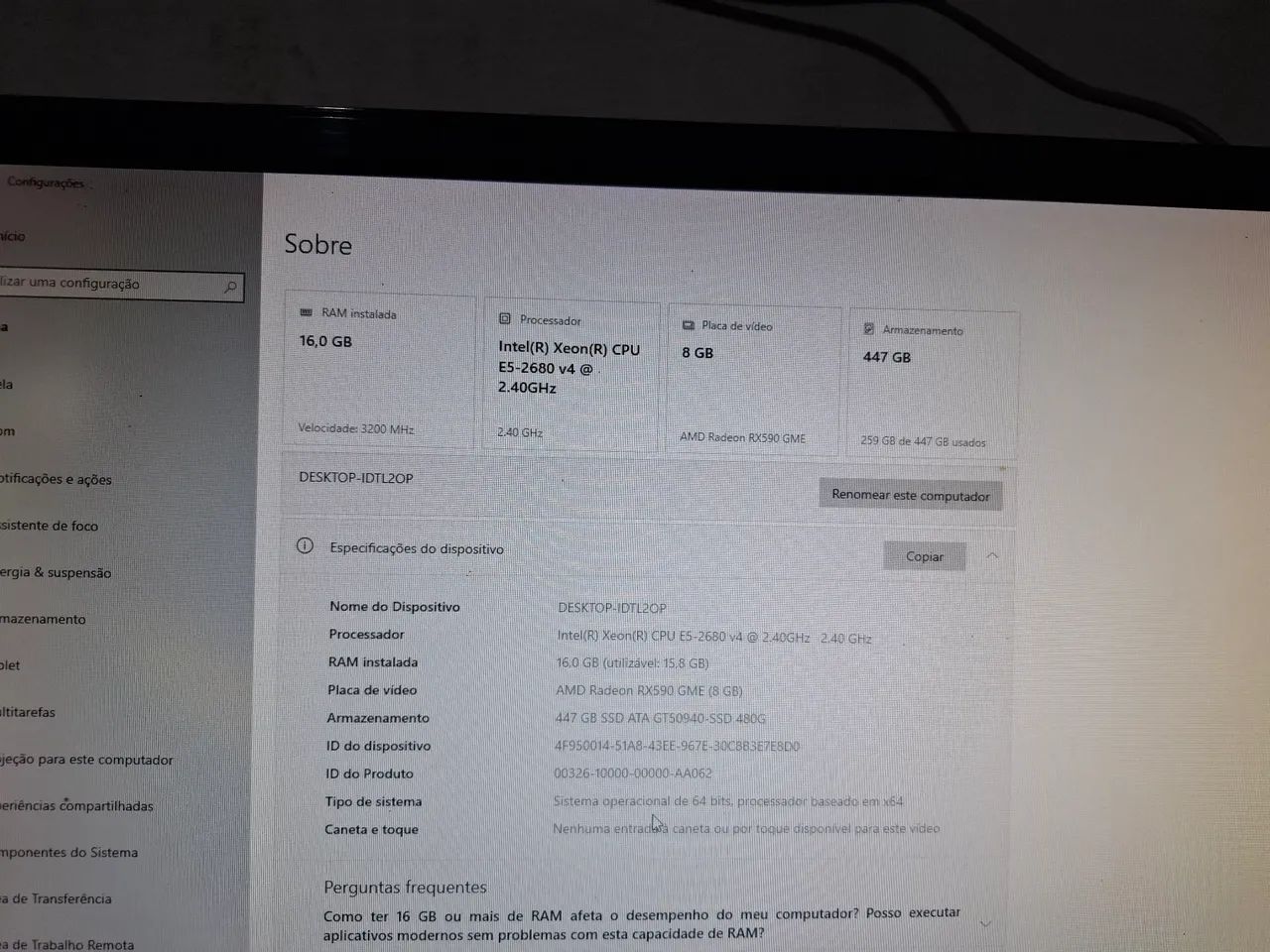 Vendo pc gamer completo 