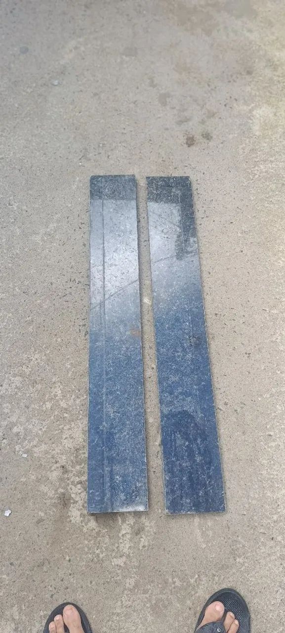 2 Pedras de Granito Verde Ubatuba 100cmx15cmx2cm - Peitoril 