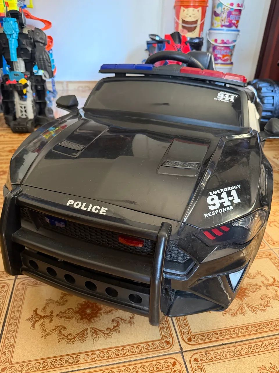 Mini Carro Elétrico Infantil da Importway modelo Polícia - Foto 2